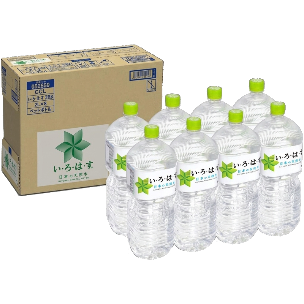 い・ろ・は・す 天然水 2L ×8本 ケース＆ボトル